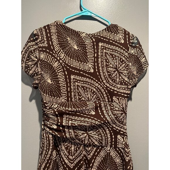 Vintage Women’s Size 6 Brown Fall Dress Cottagecore Romantic Midi Retro Chic - Picture 6 of 9